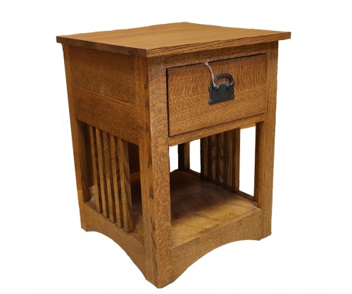 Bridger Mission One Drawer Spindle Nightstand
