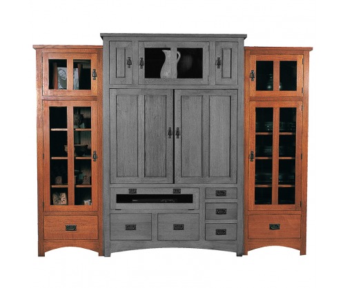 Gallatin Classic Side Bookcases for Entertainment Unit 