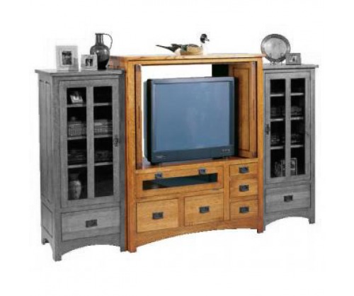 Gallatin Classic Entertainment Cabinet with Media Drawer