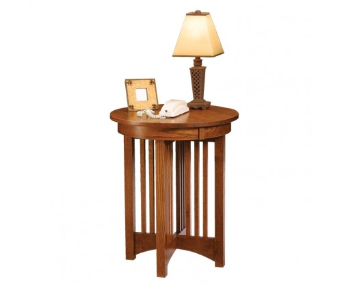 Gallatin Classic Round Lamp Table
