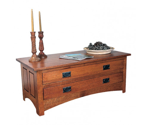 Bridger Mission Two Drawer Coffee Table