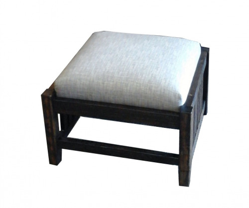 Reclaimed Morris Lounge Large Spindle Ottoman