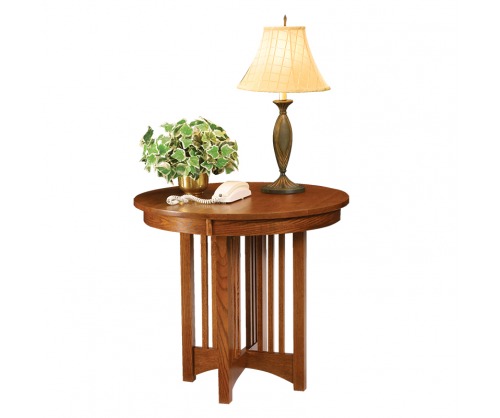 Gallatin Classic Round Telephone Stand End Table