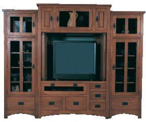 Gallatin Classic Side Bookcases for Entertainment Unit 