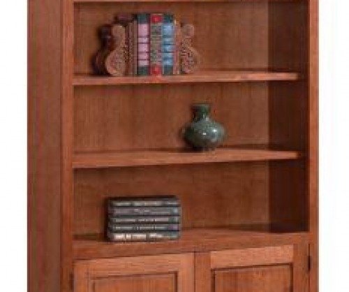 Mission Style Bookcase with Doors