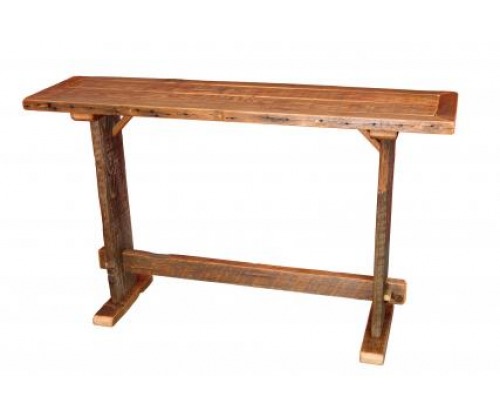 Reclaimed Sofa Table with bottom shelf
