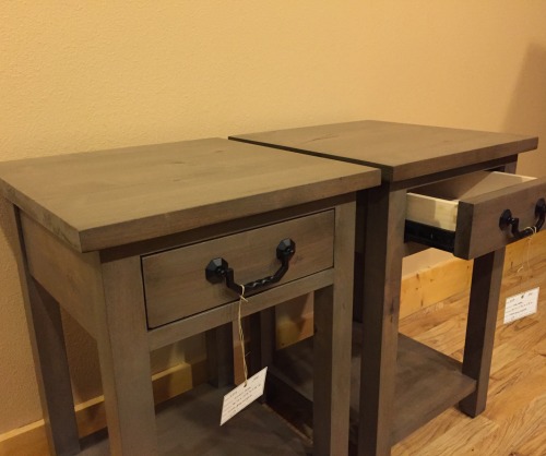 Custom Gray Accent Tables