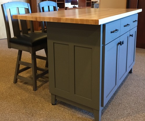 Kitchen Island Bar Custom Gray 