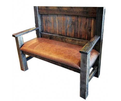 Reclaimed Bench w/ Arms
