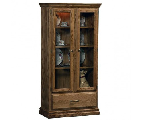 Wooden jelly cabinet with glass doors