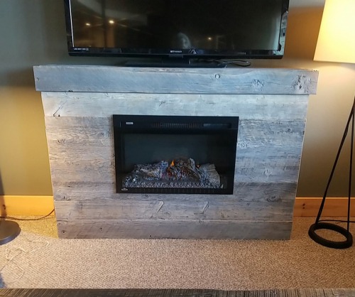 Reclaimed Electric Fireplace