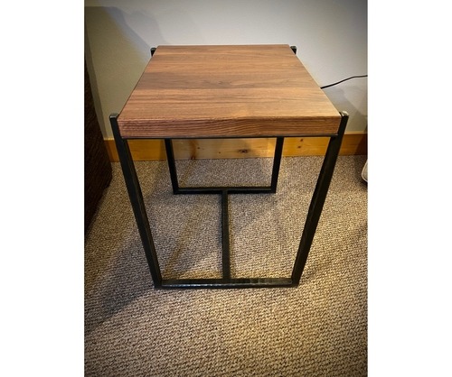 Modern Forged Metal Side Table