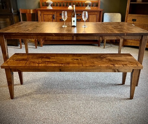 Miles City Dining Table and Bench 