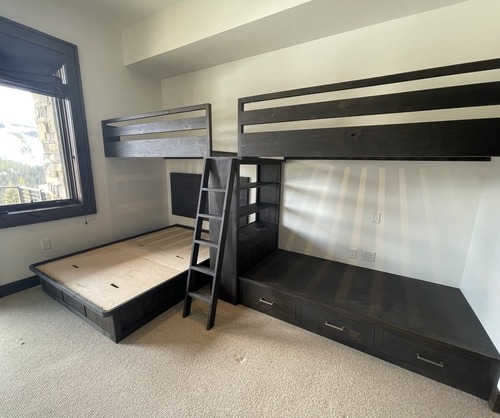 Bunk Beds- Twin over Full Built - In