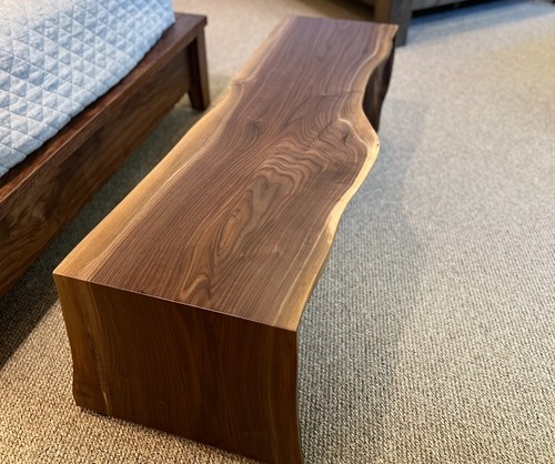 Walnut Waterfall Bench 