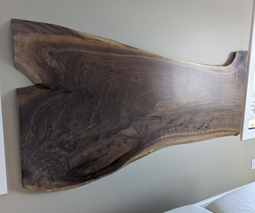 Live Edge Floating Headboard 