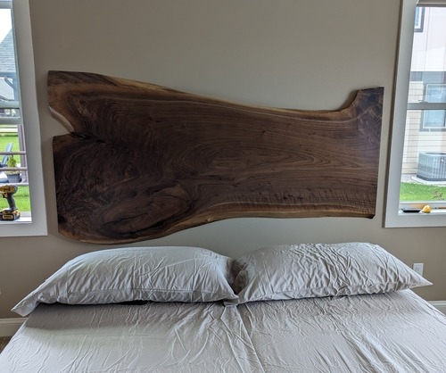 Live Edge Floating Headboard 