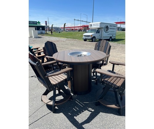 Round Fire Table - Counter Height - 48"