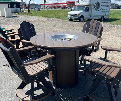 Round Fire Table - Counter Height - 48"
