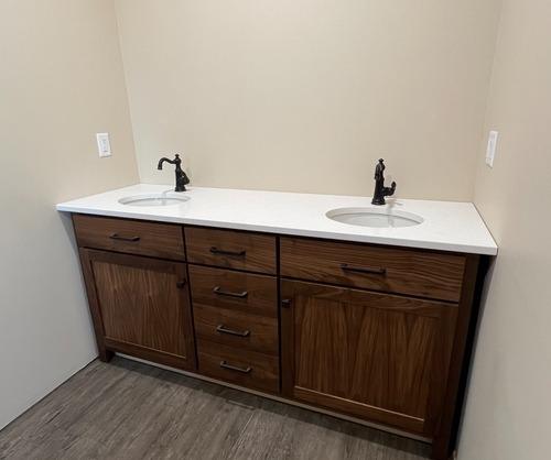 Walnut Double Vanity 