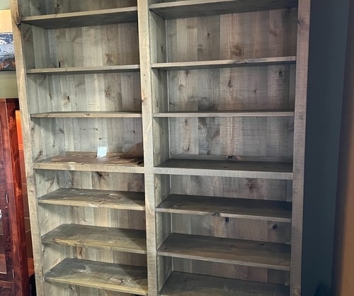 Custom Bookcase- Wasatch Alder Grey Acc x2
