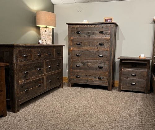 Reclaimed 7 Drawer Dresser with Cup Pulls