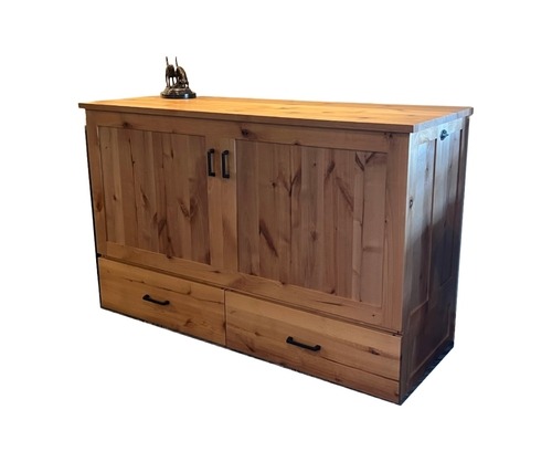 Murphy Cabinet Bed - Natural Alder 