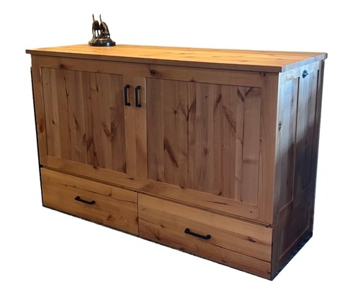 Murphy Cabinet Bed - Natural Alder
