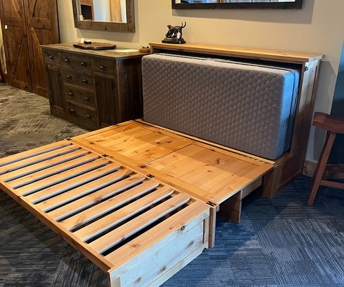 Murphy Cabinet Bed - Natural Alder