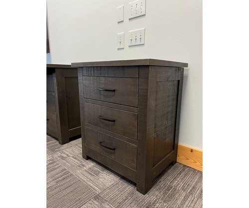 Hide Away 3 Drawer Night Stand