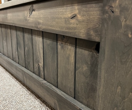Upholstered Saddle Peak Bed