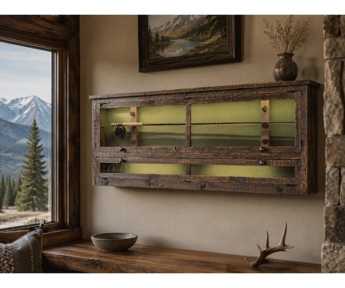 Horizontal Fly Rod Cabinet 