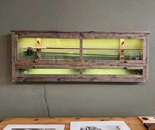 Horizontal Fly Rod Cabinet 