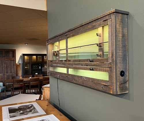 Horizontal Fly Rod Cabinet 