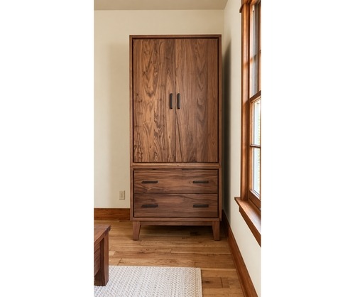 Walnut Armoire 