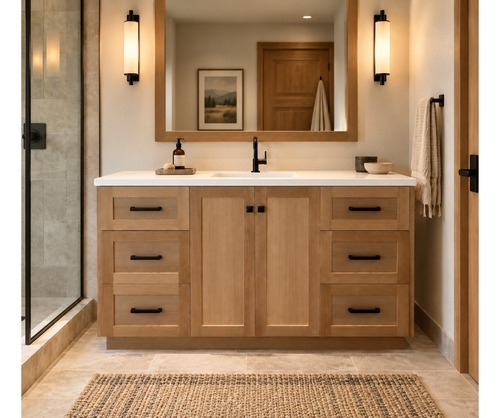 White Oak Vanity