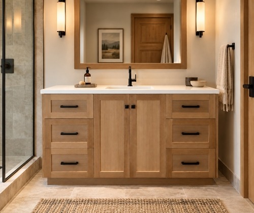 White Oak Vanity