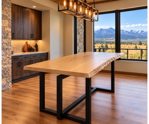 Choteau Base with White Oak Live Edge